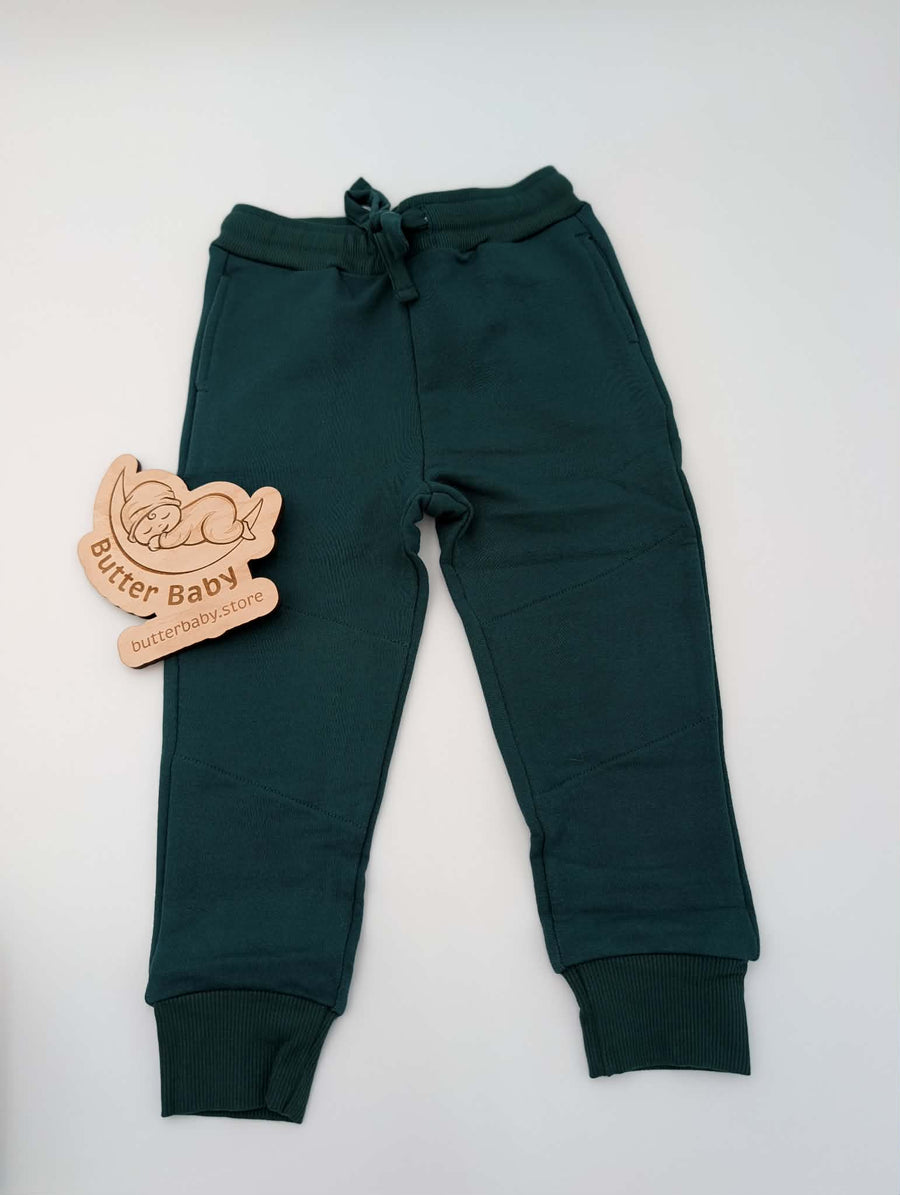 Dark Green Kids fitted joggers (presale)