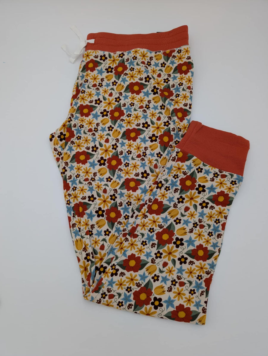 Harvest Blooms Ribbed Women's Joggers