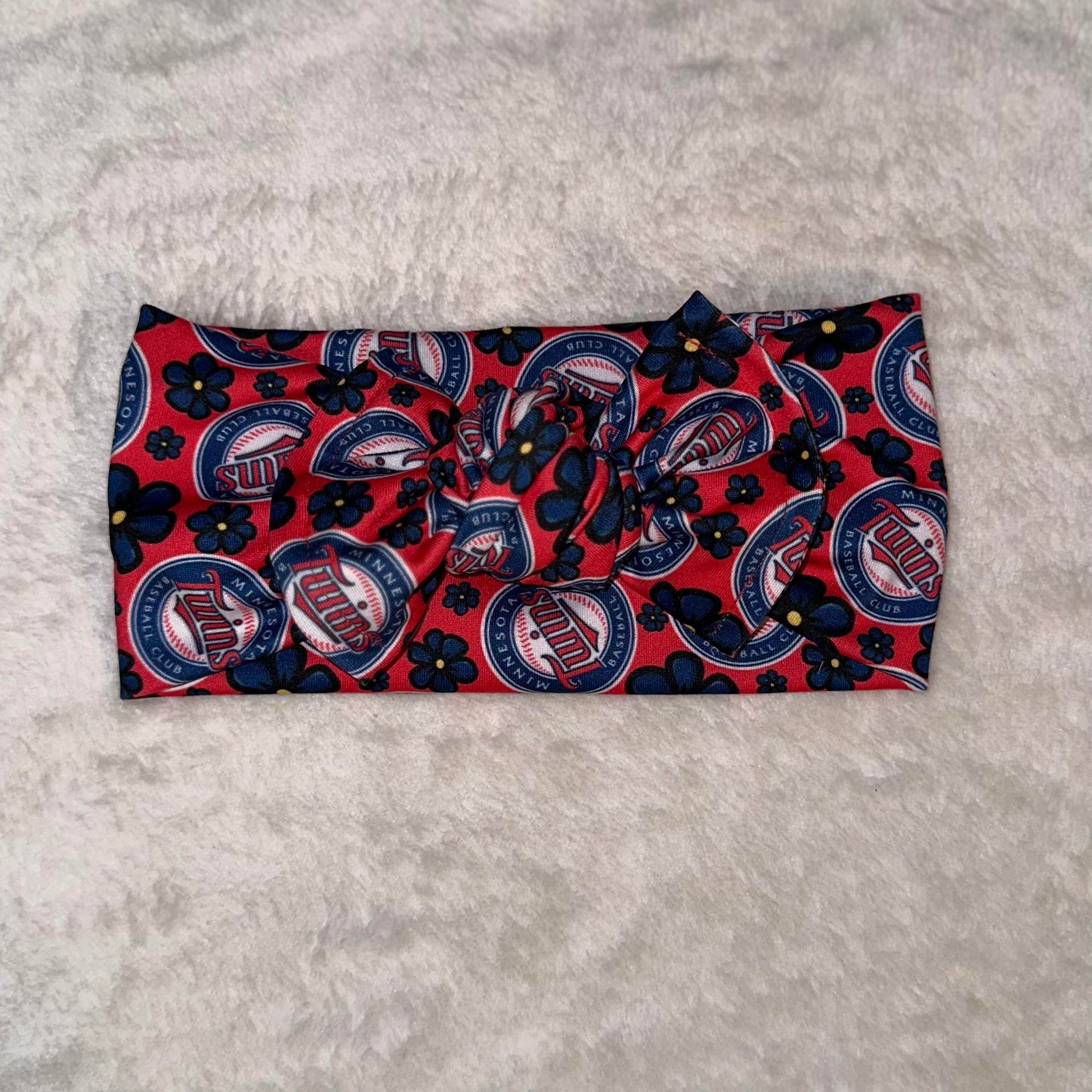 MN Twins Baby Knotted Headwrap