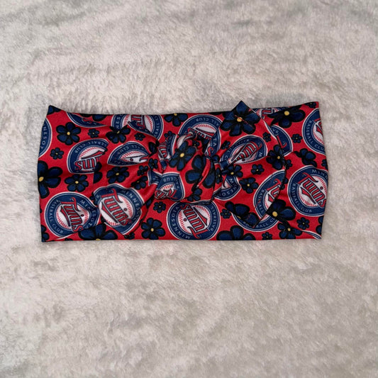 MN Twins Baby Knotted Headwrap