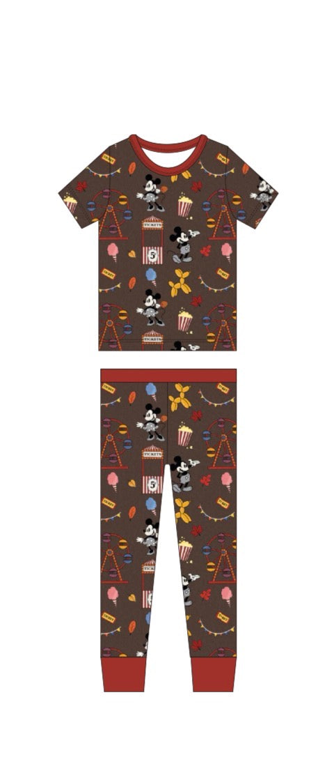 Carnival mouse 2pc short sleeve and pants set (pre-sale)