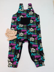 Boo Crew Patchwork Overalls