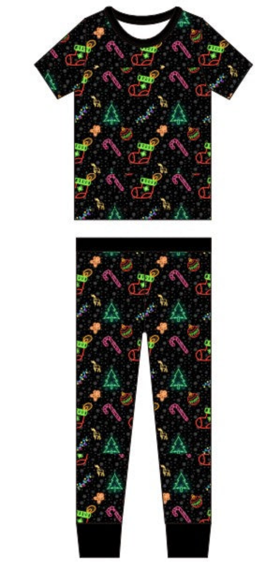 Pre sale Merry and Bright Short Sleeve with pants 2pc Set (ships oct)