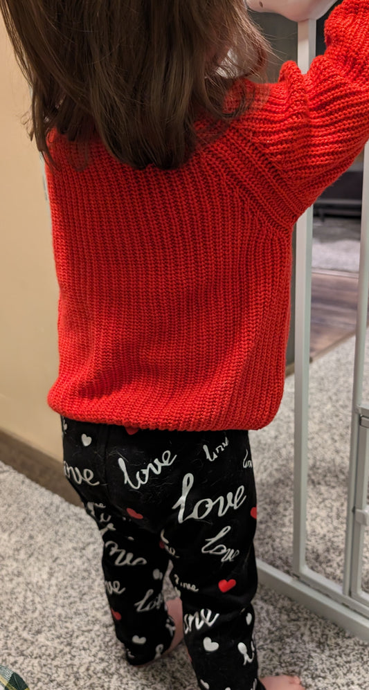 Cozy Kids Lightweight Sweater (Red)