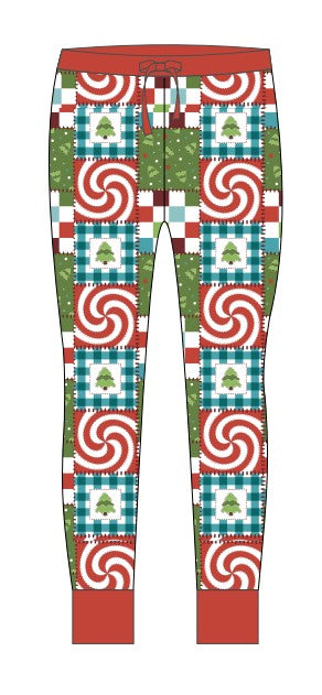 Pre sale Patchwork Peppermint Women's Joggers (ships oct)