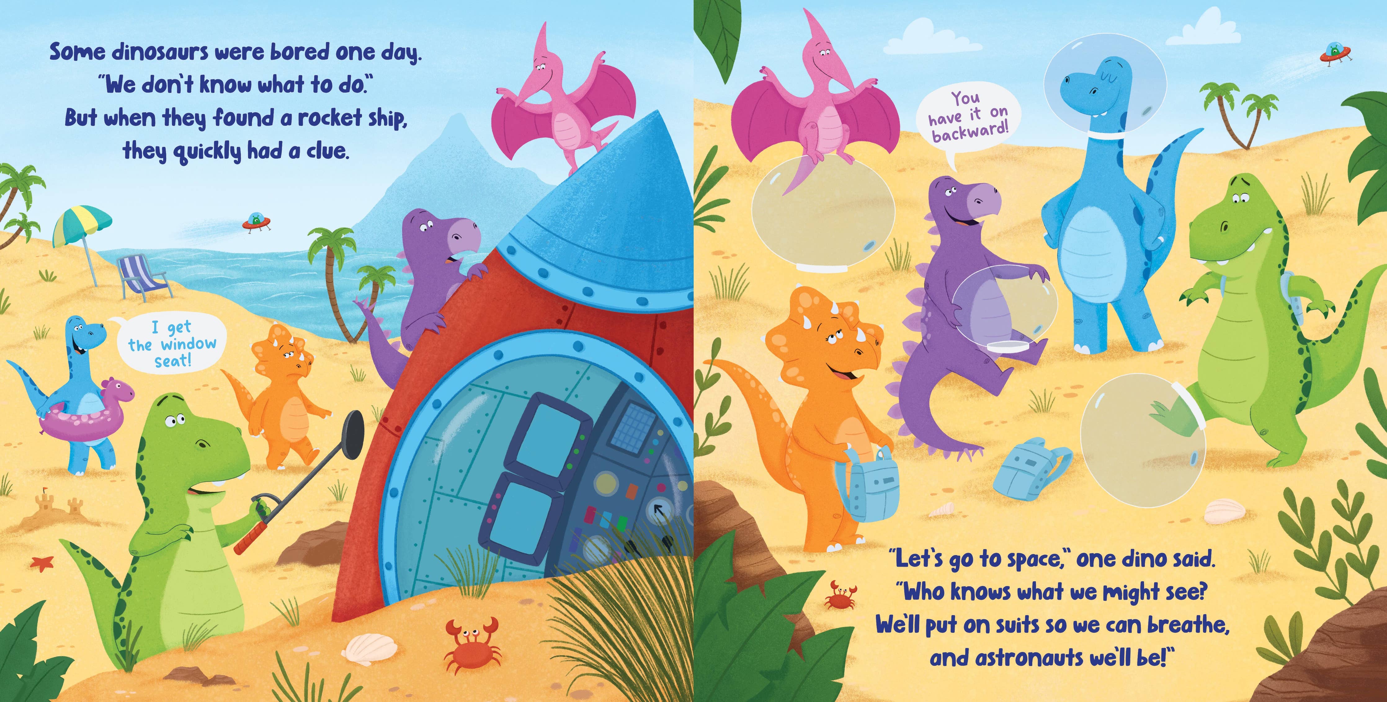 Dinos in Space (Board Book)