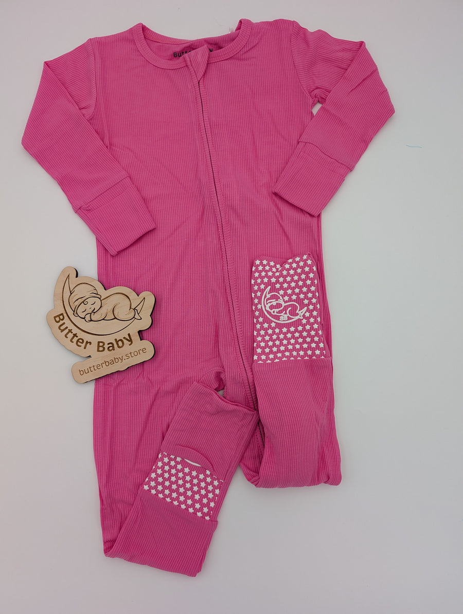 Pink Paradise Ribbed Zip