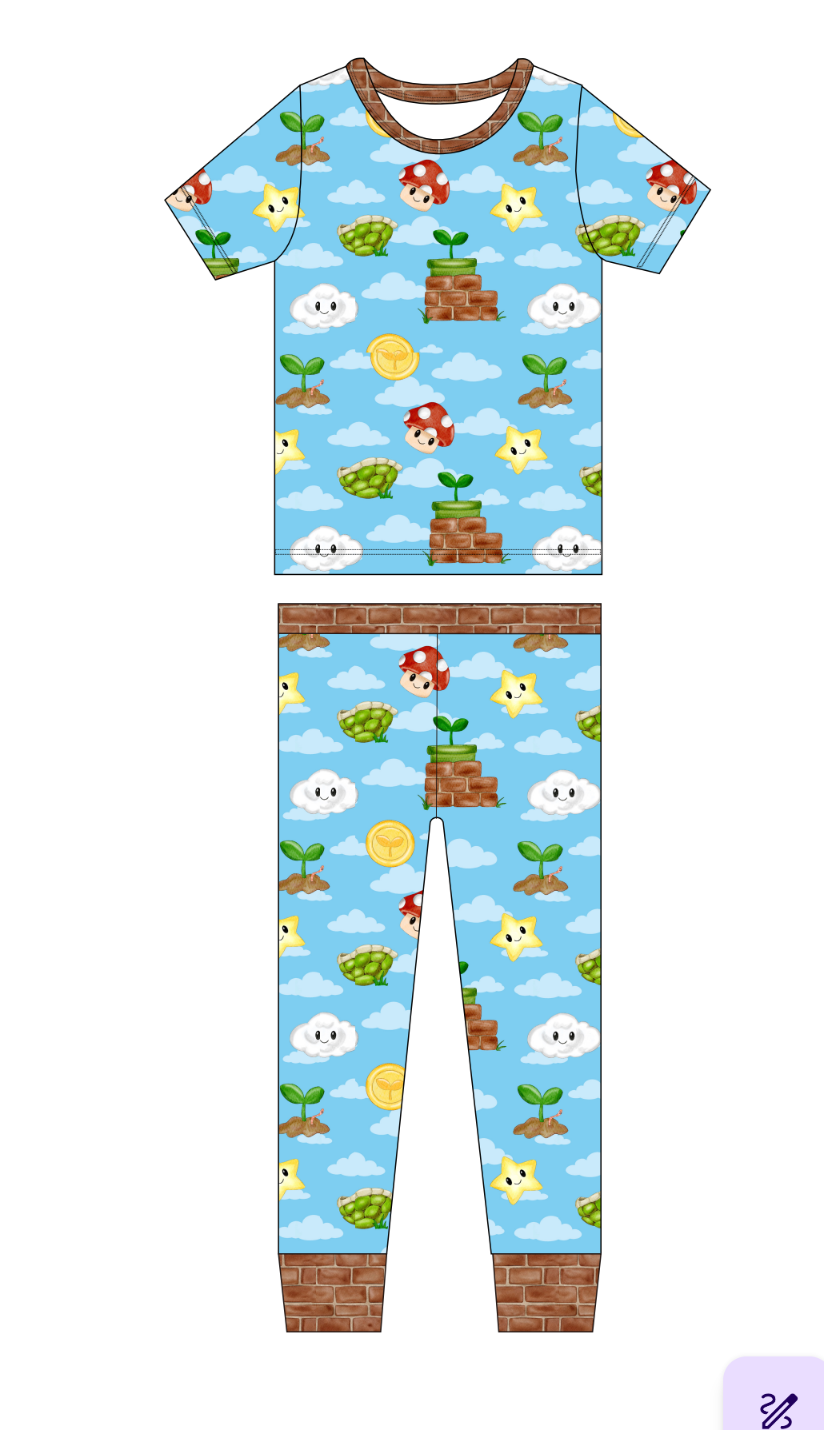 Pre-Sale Butter Bros short sleeve 2pc set