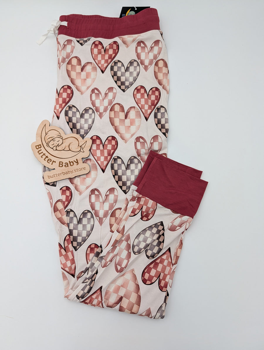 Heart in Check Women’s Joggers