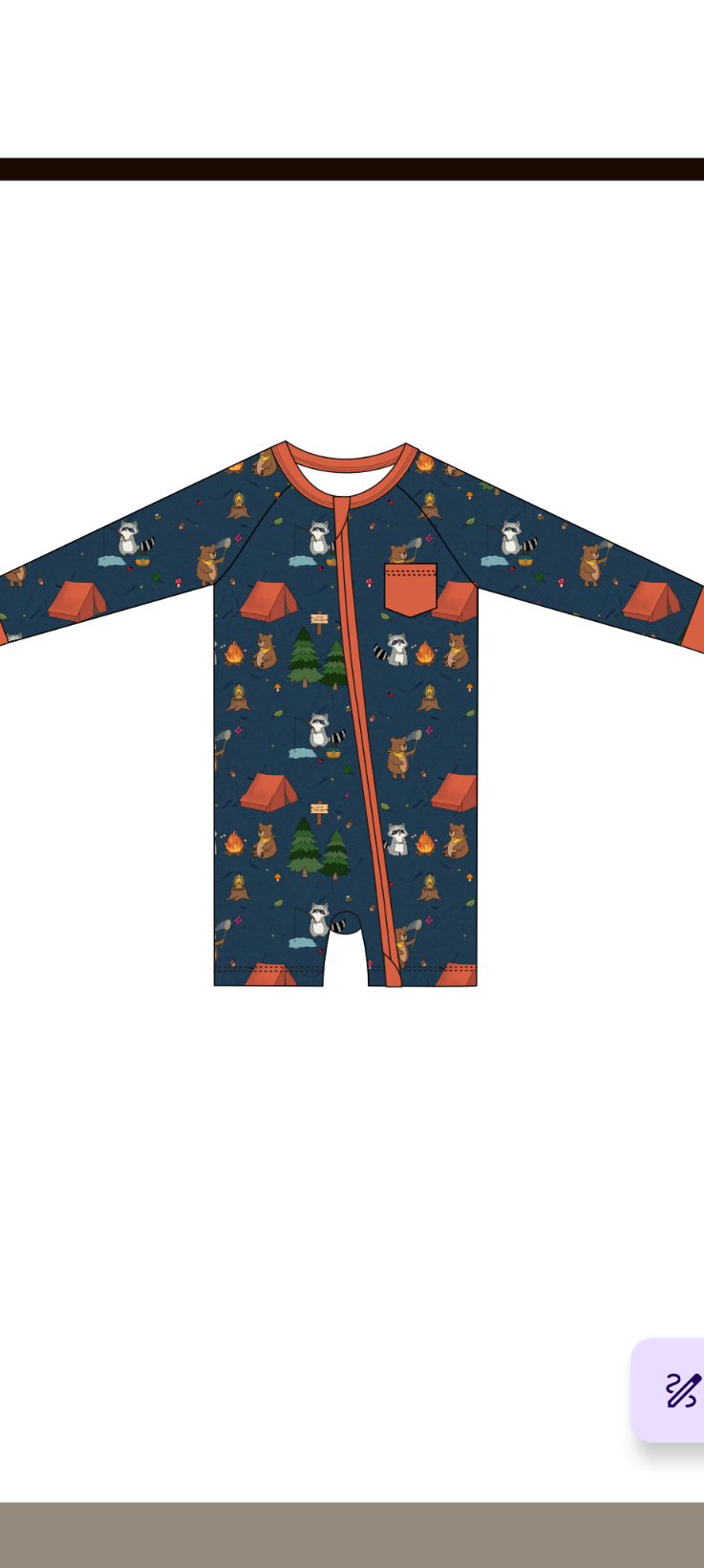 Camping Bestie long sleeve shortie